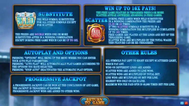 Frost Queen MEGA888 Bonus Instructions Page