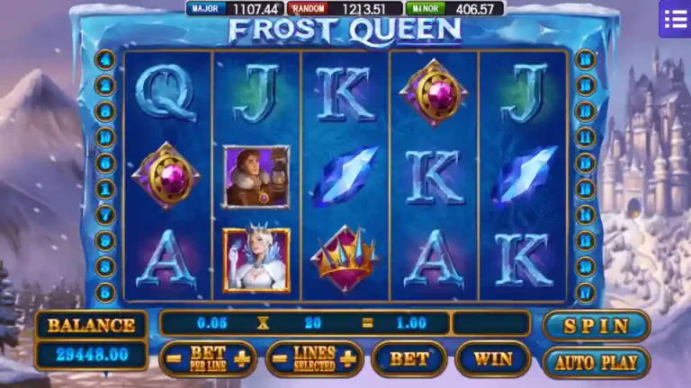 Frost Queen MEGA888 Main Screen