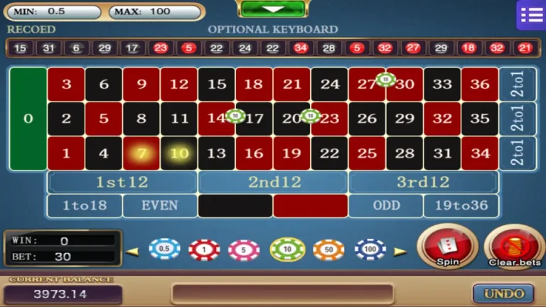 MEGA888 Roulette split bet