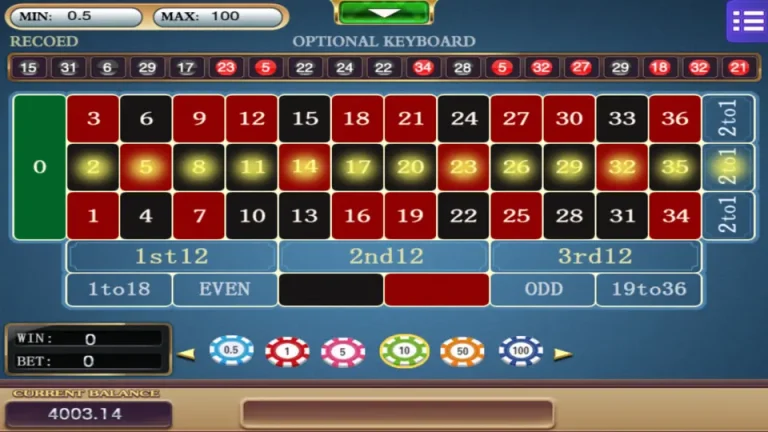MEGA888 Roulette columns bet